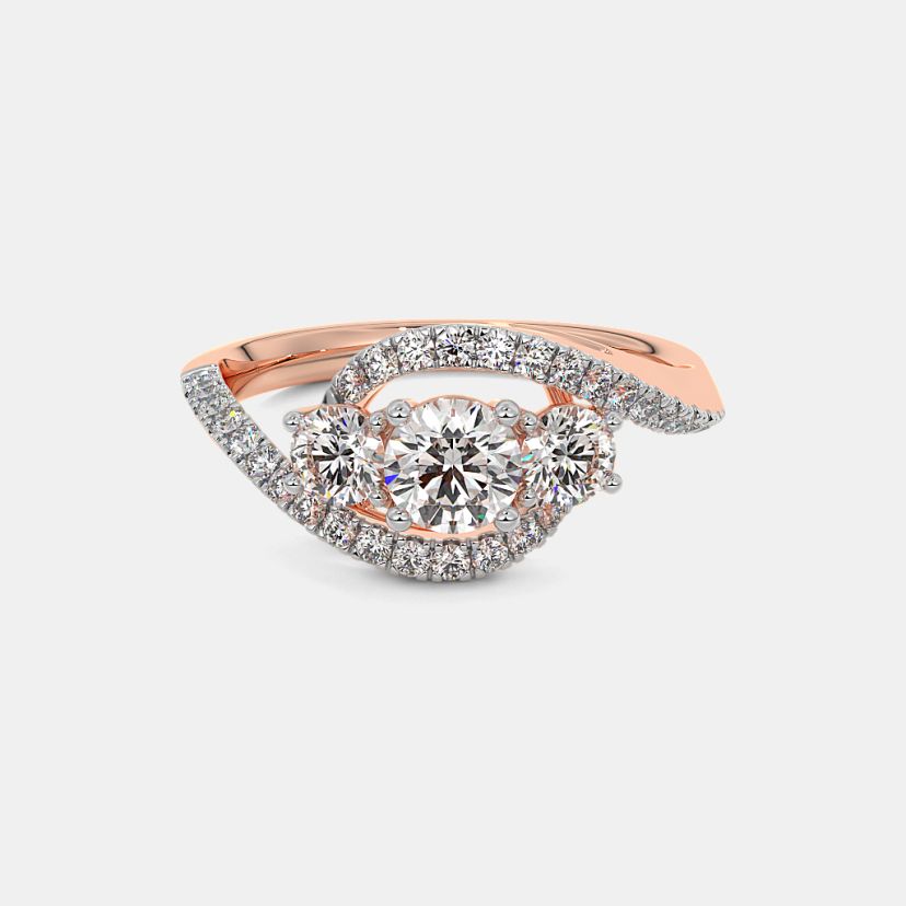 The Amilie Three Stone Ring