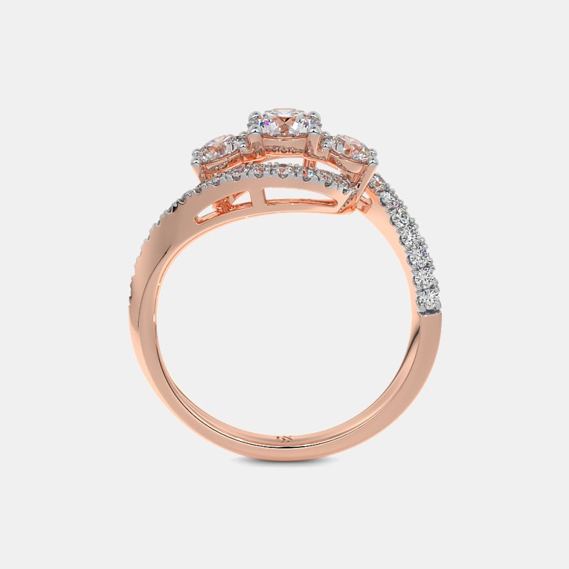 The Amilie Three Stone Ring