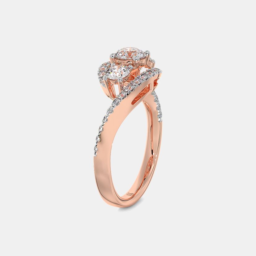 The Amilie Three Stone Ring