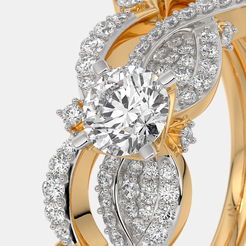 The Evlen Solitaire Bridal Ring Set
