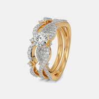 The Evlen Solitaire Bridal Ring Set
