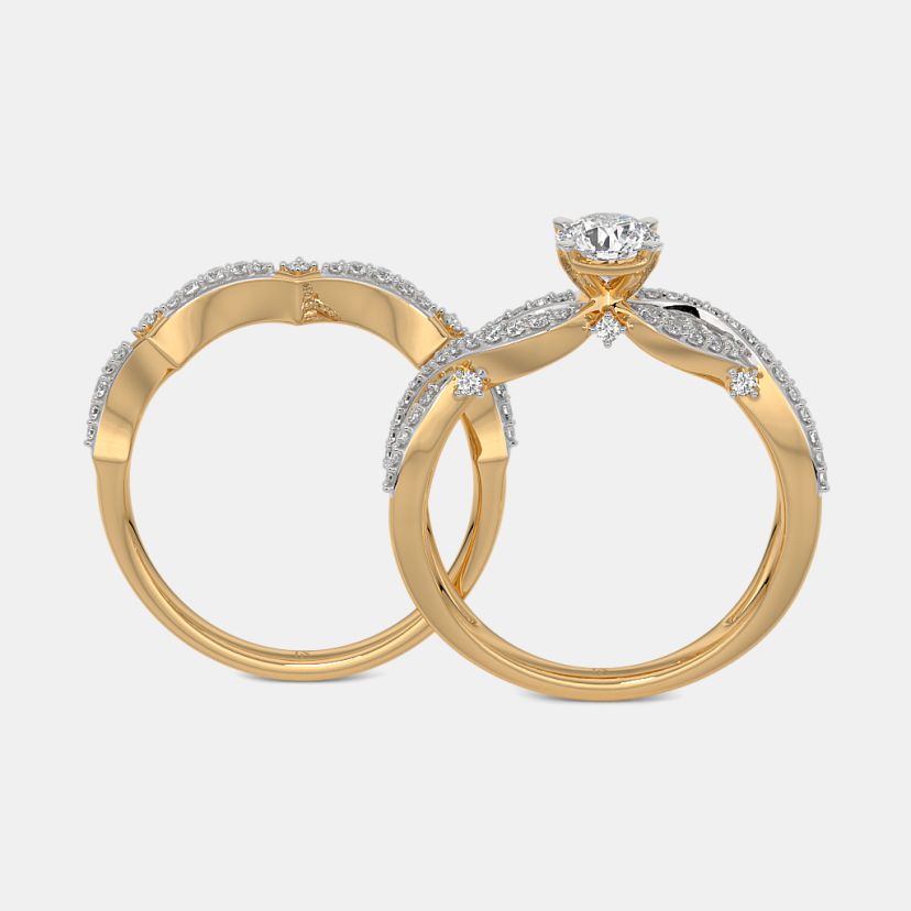The Evlen Solitaire Bridal Ring Set