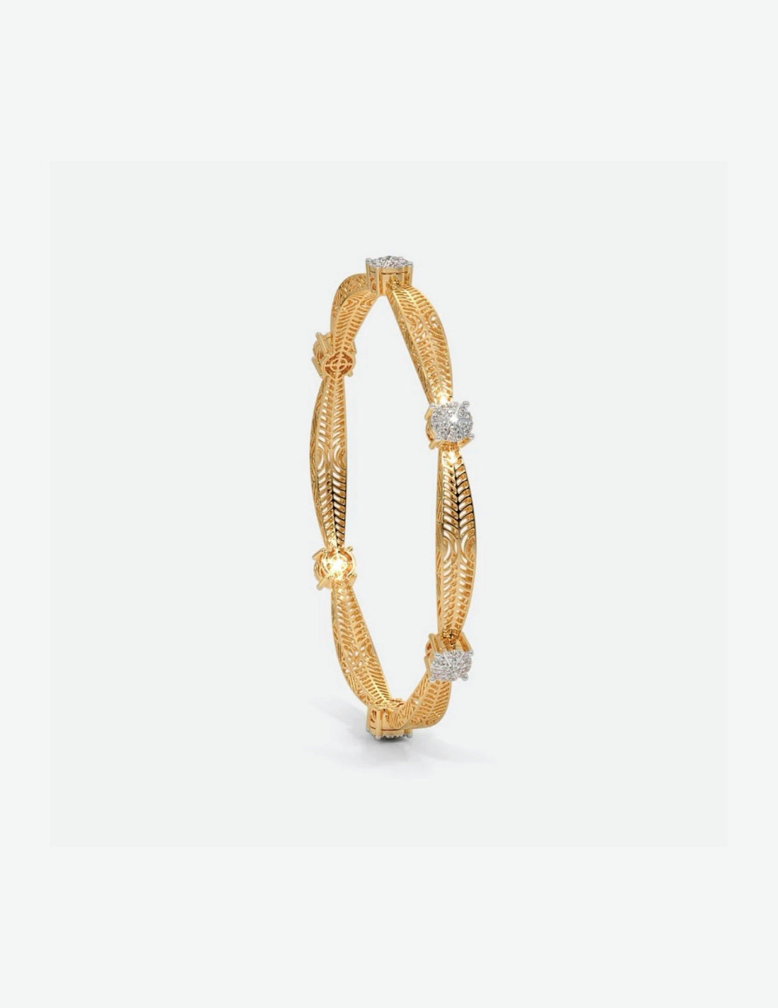 Glimmering Round Bangle