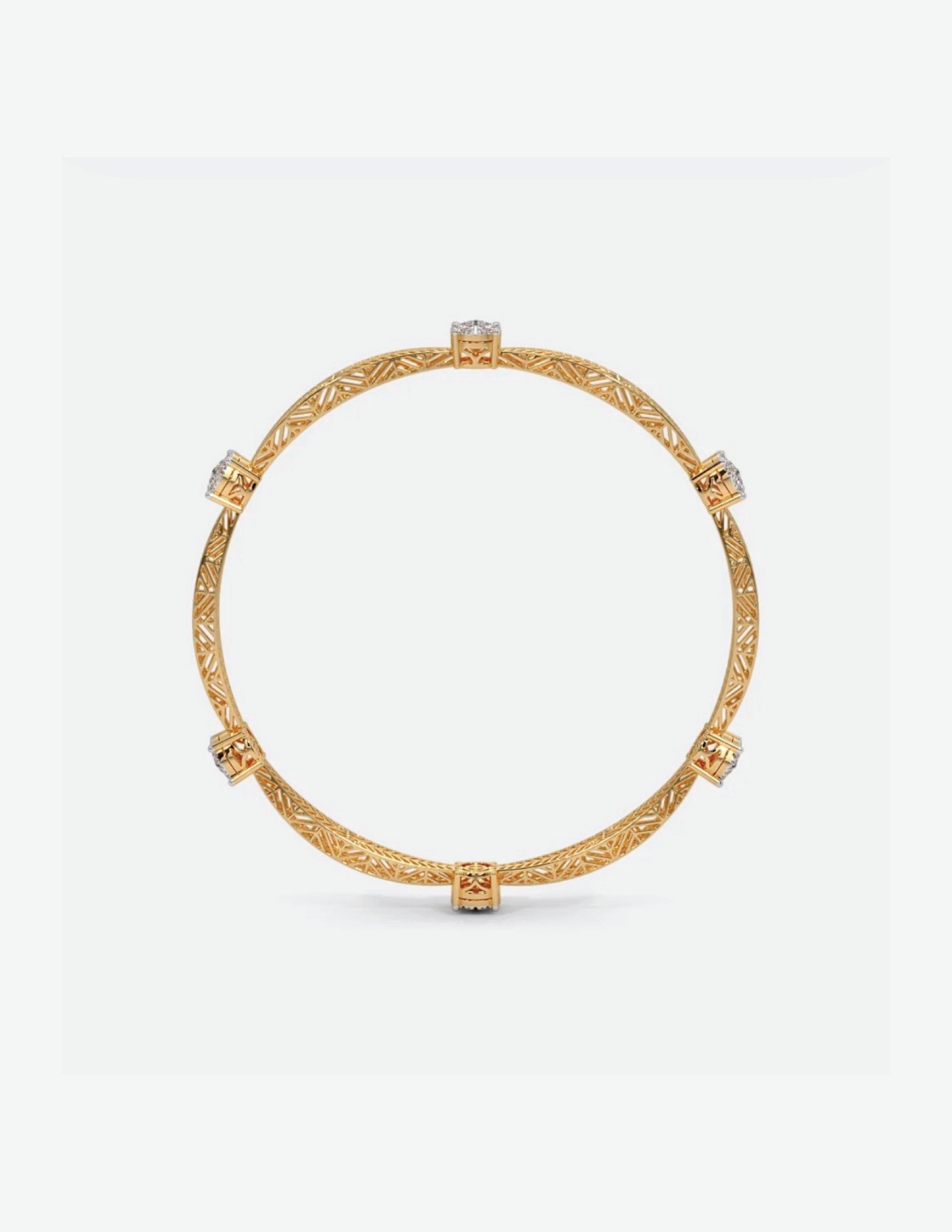 Glimmering Round Bangle