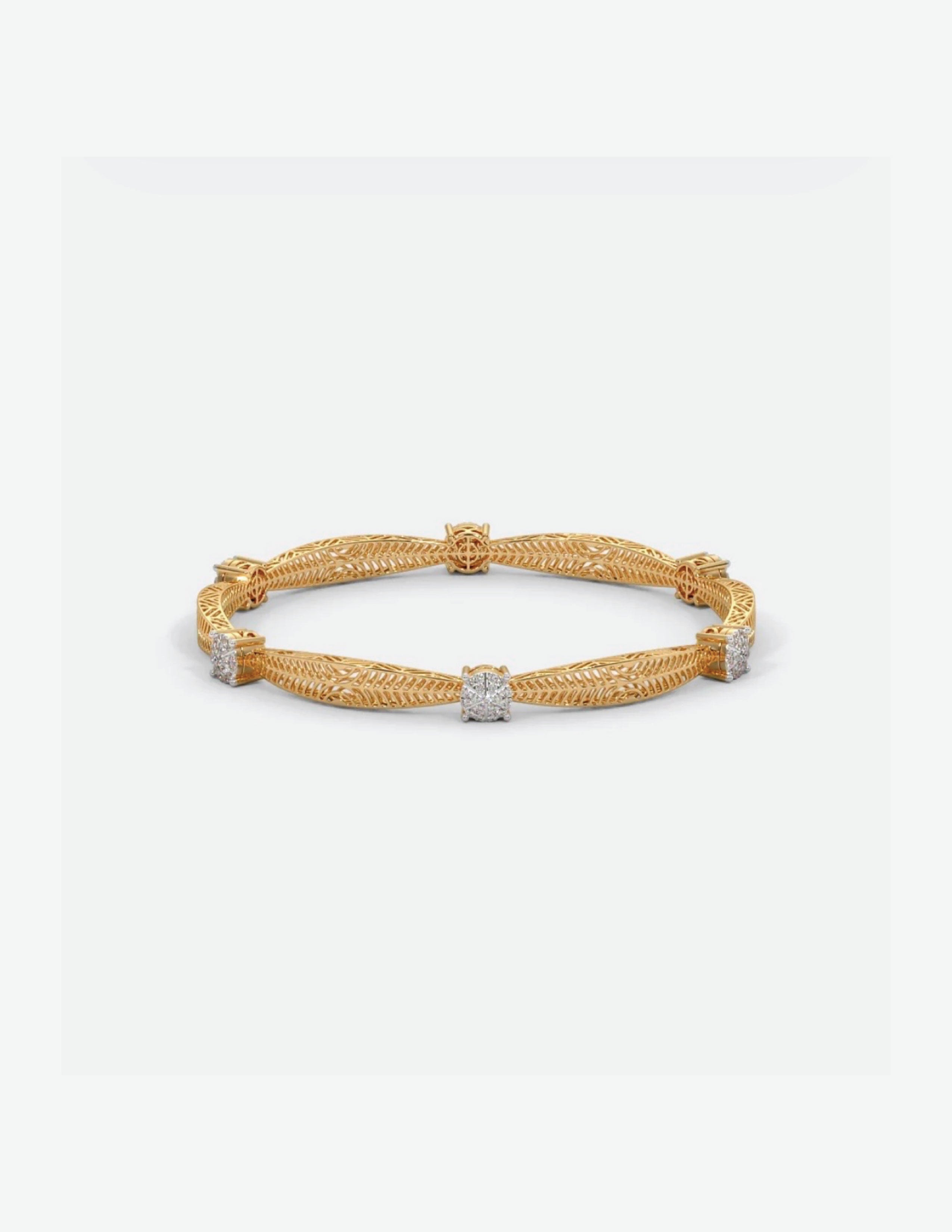 Glimmering Round Bangle