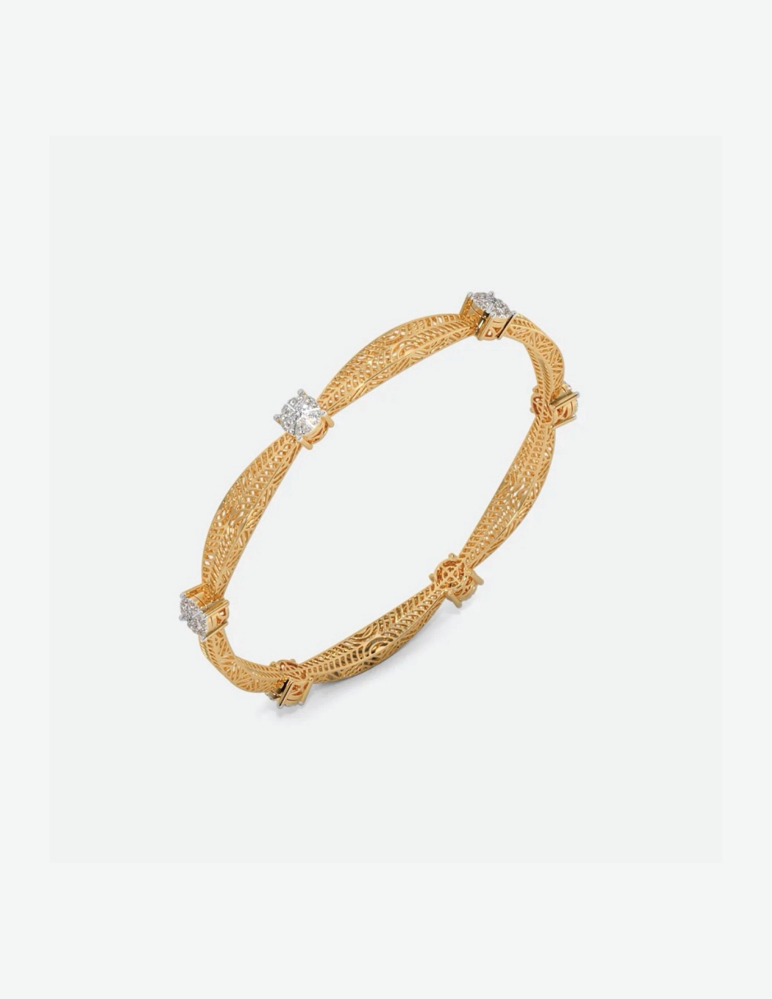Glimmering Round Bangle