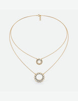 Circle Around Petal Necklace